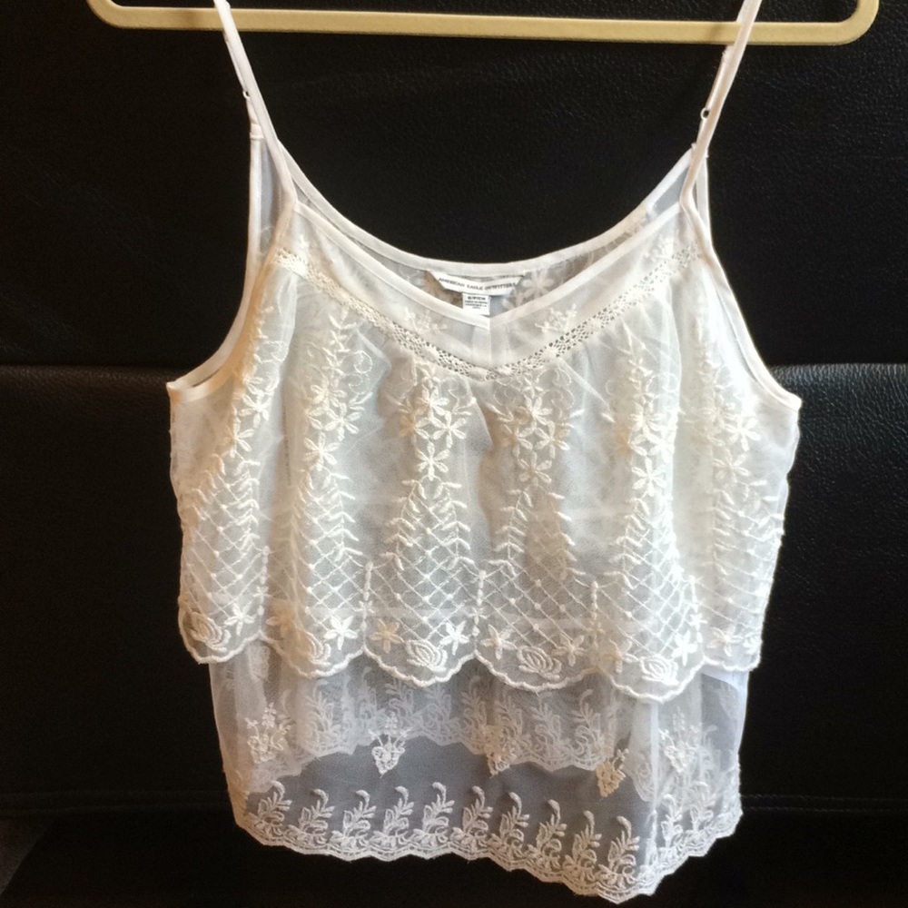 Off white crop top